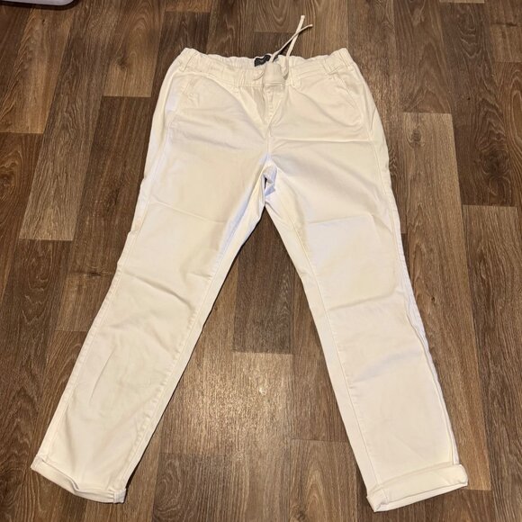 White Torrid Women's Drawstring‎ Straight-Leg Pants Size 2XLT Cotton Blend - Picture 2 of 5